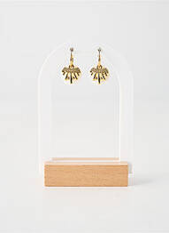 Boucles d’oreilles fermeture fermoir clips blanc FRANCK HERVAL femme