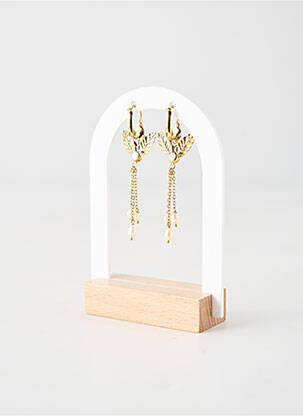 Boucles d’oreilles fermeture fermoir clips blanc FRANCK HERVAL femme