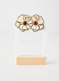 Boucles d’oreilles matériaux plaqué or rose FRANCK HERVAL femme