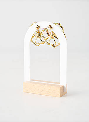 Boucles d’oreilles matériaux plaqué or rose FRANCK HERVAL femme