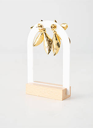 Boucles d’oreilles ornement perles bleu FRANCK HERVAL femme