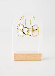 Boucles d’oreilles ornement pierre blanc FRANCK HERVAL femme