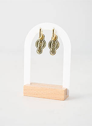 Boucles d’oreilles fermeture fermoir clips blanc FRANCK HERVAL femme