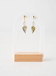 Boucles d’oreilles matériaux plaqué argent or FRANCK HERVAL femme