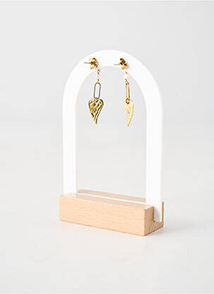 Boucles d’oreilles matériaux plaqué argent or FRANCK HERVAL femme