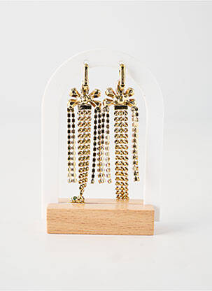 Boucles d’oreilles matériaux plaqué or rose FRANCK HERVAL femme