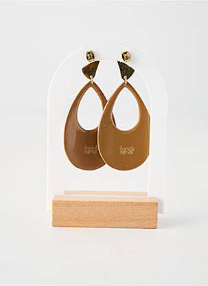 Boucles d’oreilles matériaux plaqué or or FRANCK HERVAL femme
