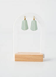 Boucles d’oreilles fermeture fermoir clips bleu NATURE BIJOUX femme