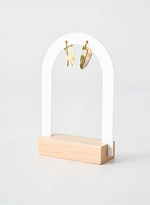 Boucles d’oreilles ornement pierre or FRANCK HERVAL femme