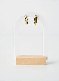 Boucles d’oreilles ornement pierre blanc FRANCK HERVAL femme