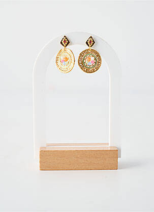 Boucles d’oreilles matériaux plaqué or or FRANCK HERVAL femme