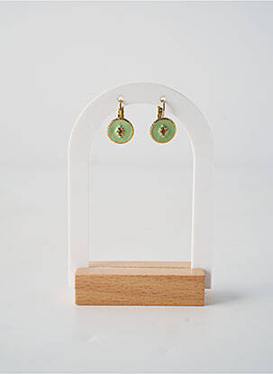 Boucles d’oreilles fermeture fermoir clips bleu FRANCK HERVAL femme