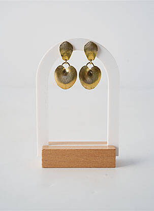 Boucles d’oreilles matériaux plaqué or or ORITAO femme
