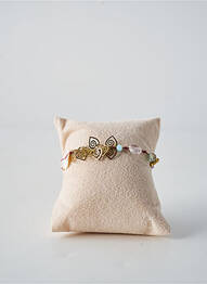 Bracelet matériaux plaqué or blanc FRANCK HERVAL femme