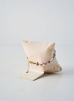 Bracelet matériaux plaqué or blanc FRANCK HERVAL femme