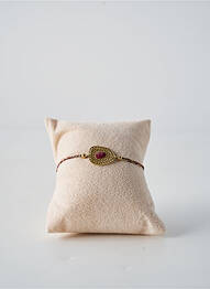 Bracelet matériaux plaqué or violet FRANCK HERVAL femme