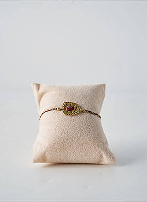 Bracelet matériaux plaqué or violet FRANCK HERVAL femme