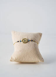 Bracelet matériaux plaqué or bleu FRANCK HERVAL femme