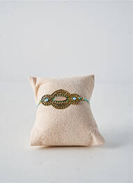 Bracelet matériaux plaqué or vert FRANCK HERVAL femme