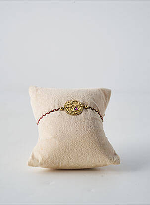 Bracelet matériaux plaqué or rouge FRANCK HERVAL femme