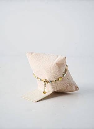 Bracelet matériaux plaqué or vert FRANCK HERVAL femme