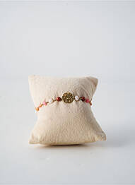 Bracelet matériaux plaqué or marron FRANCK HERVAL femme