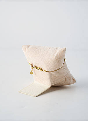 Bracelet matériaux plaqué or marron FRANCK HERVAL femme