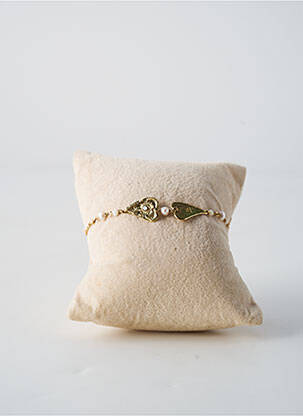 Bracelet matériaux plaqué or blanc FRANCK HERVAL femme