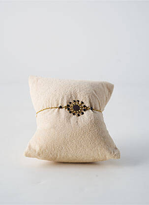 Bracelet matériaux plaqué or noir FRANCK HERVAL femme