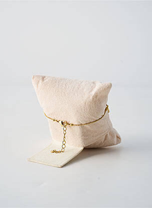 Bracelet matériaux plaqué or rouge FRANCK HERVAL femme