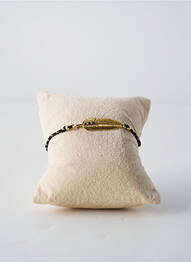 Bracelet matériaux plaqué or noir FRANCK HERVAL femme