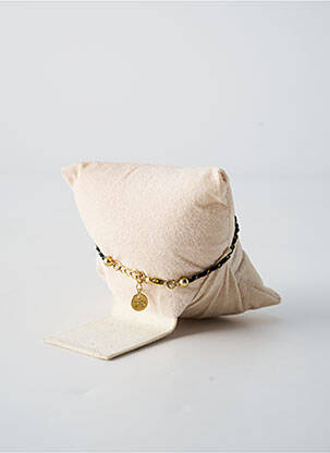 Bracelet matériaux plaqué or noir FRANCK HERVAL femme