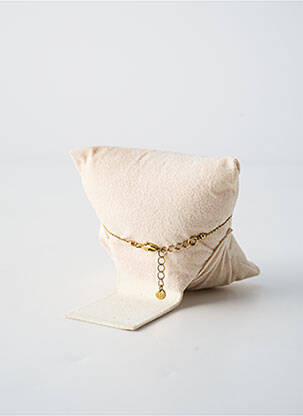 Bracelet matériaux plaqué or bleu FRANCK HERVAL femme