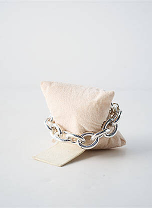 Bracelet matériaux plaqué argent argent SECRET DE CUIR femme