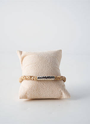 Bracelet ornement perles beige FRANCK HERVAL femme