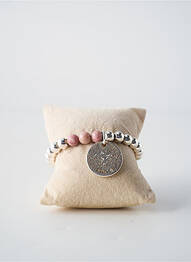 Bracelet ornement perles argent SECRET DE CUIR femme