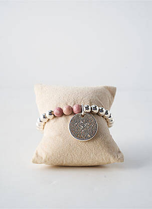 Bracelet ornement perles argent SECRET DE CUIR femme