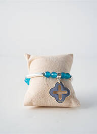 Bracelet ornement perles bleu FRANCK HERVAL femme