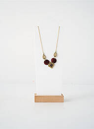 Collier matériaux plaqué or noir FRANCK HERVAL femme