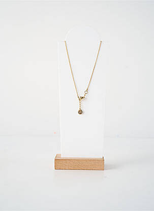 Collier matériaux plaqué or noir FRANCK HERVAL femme