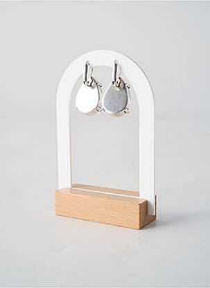 Boucles d’oreilles ornement pierre violet NATURE BIJOUX femme