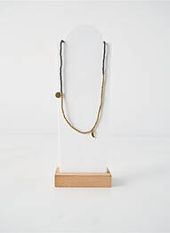Collier ornement perles noir BELLE MAIS PAS QUE femme