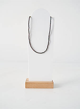 Collier ornement perles noir BELLE MAIS PAS QUE femme