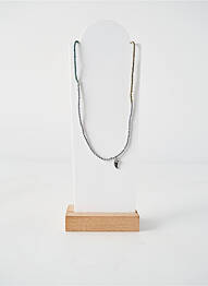 Collier ornement perles vert BELLE MAIS PAS QUE femme