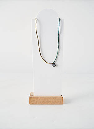 Collier ornement perles vert BELLE MAIS PAS QUE femme