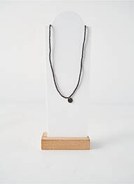 Collier ornement perles noir BELLE MAIS PAS QUE femme