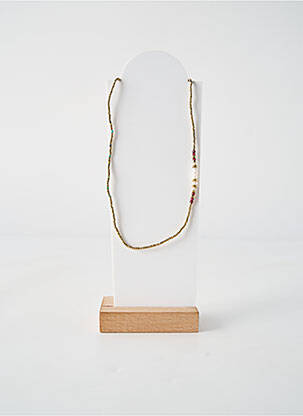 Collier ornement perles rouge BELLE MAIS PAS QUE femme