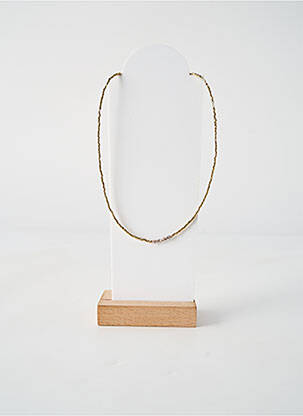 Collier ornement perles or BELLE MAIS PAS QUE femme