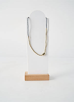 Collier ornement perles noir BELLE MAIS PAS QUE femme