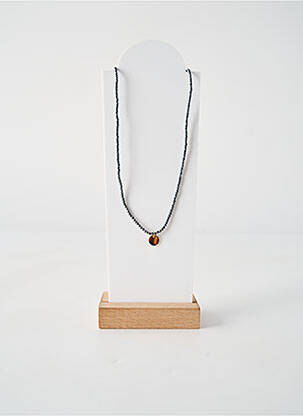 Collier ornement perles noir BELLE MAIS PAS QUE femme